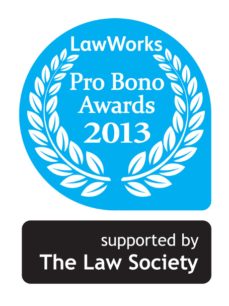 Law Works Pro Bono awards 2013